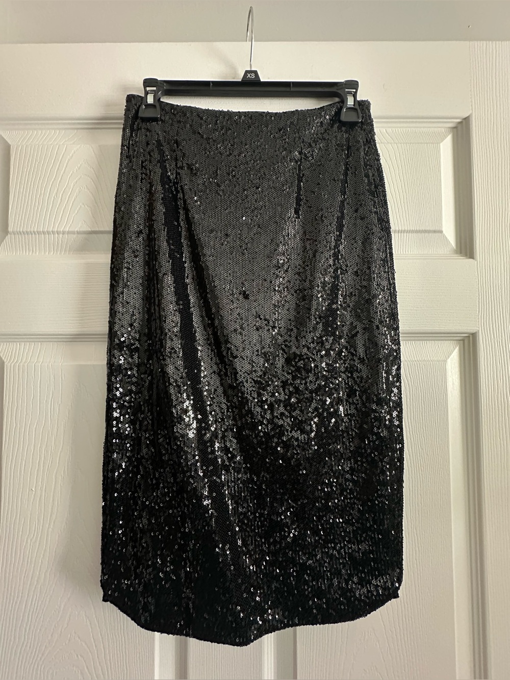 Michael Kors Black Sequin Pencil Skirt
